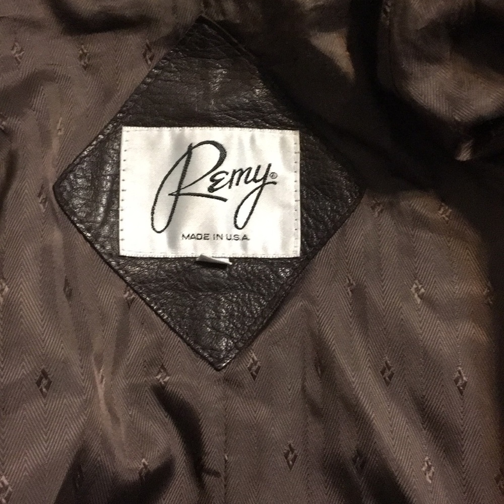 Vintage Italian lamb skin Remy leather jacket.